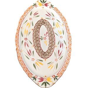 TEMPTATIONS BY TARA OLD WORLD FALLFETTI OVAL SERVING PLATTER